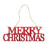 AussieSuperStore Seasonal Products Red Glitter Xmas Merry Christmas Wooden Shapes Xmas Merry Christmas Wooden Shapes | Christmas Party Celebration Decoration 9331468056416 XMAS19043